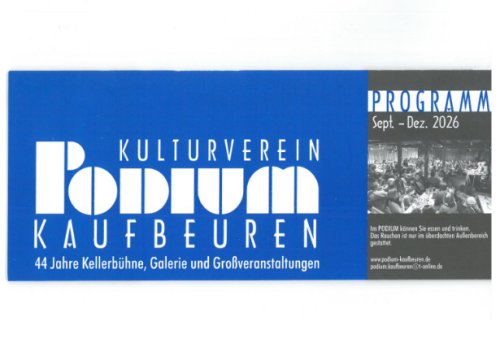 Programmflyer Herbst/Winter 2026